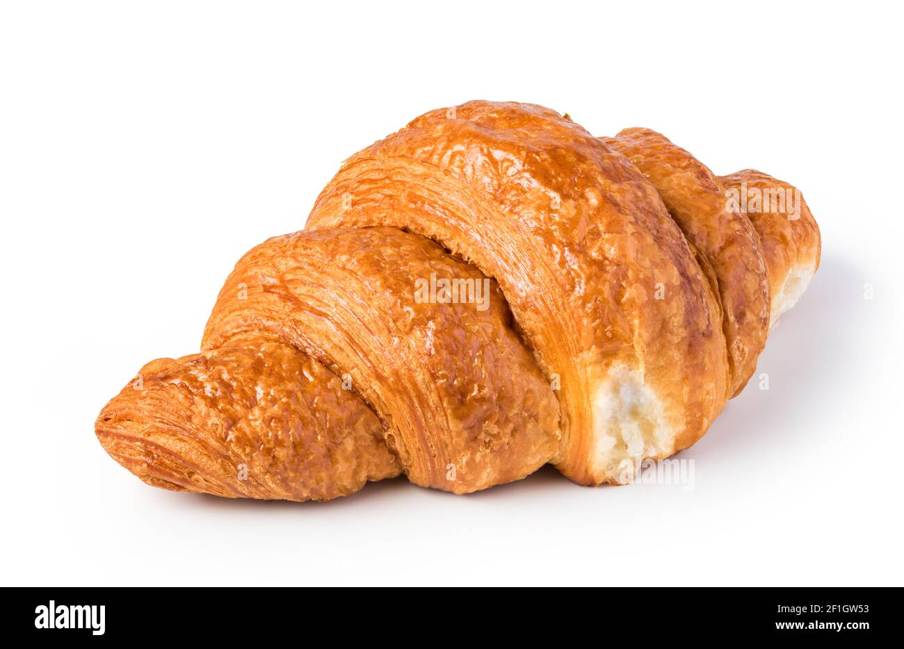 Freshly baked croissants Stock Photo