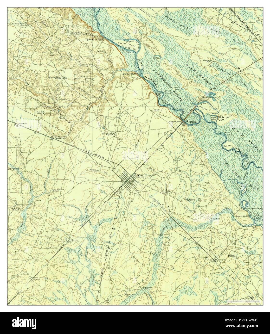Jesup map Cut Out Stock Images & Pictures Alamy