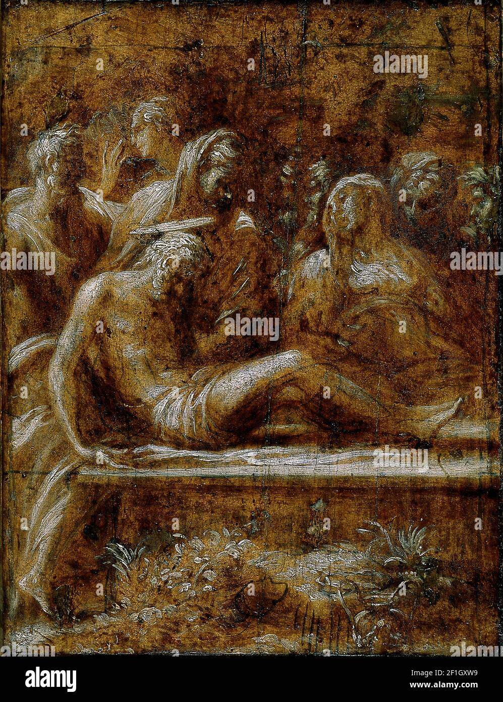 Francesco Mazzola, called Parmigianino - The Entombment of Christ Stock Photo