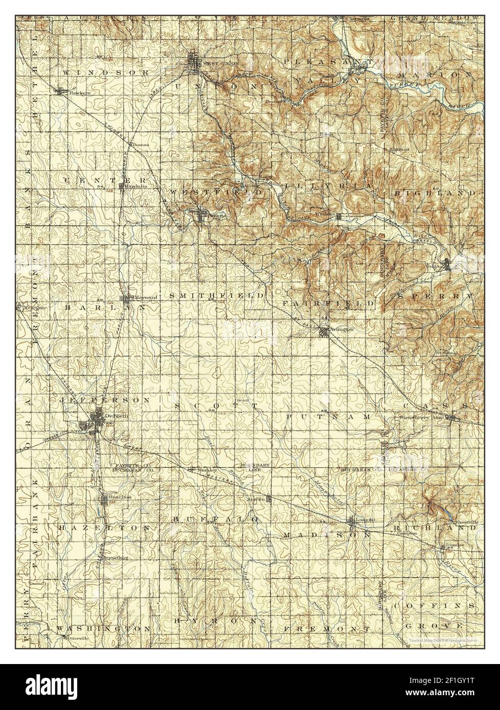 Oelwein, Iowa, map 1901, 1125000, United States of America by Timeless