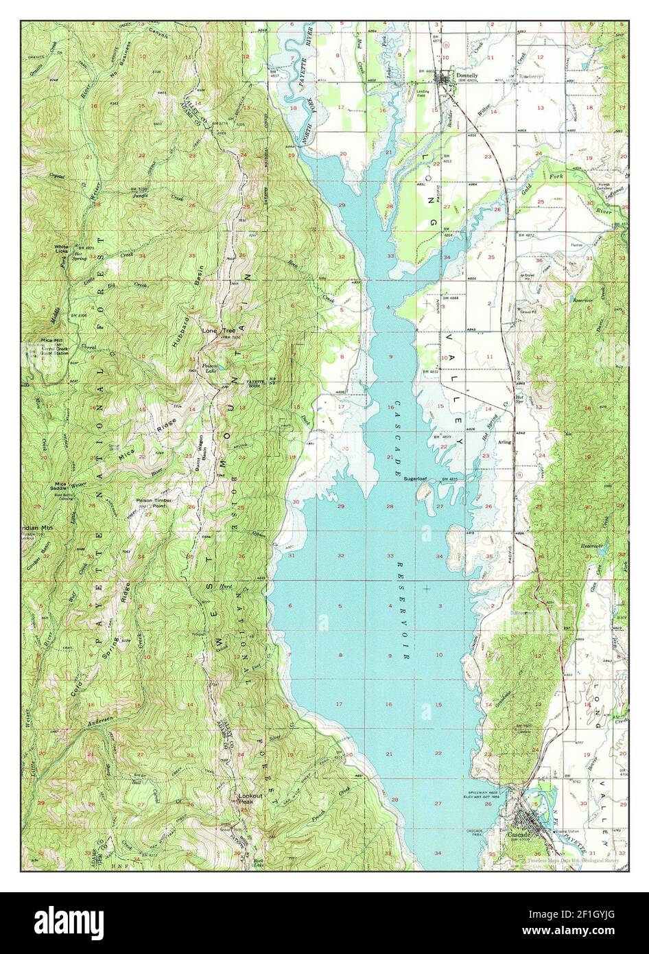 Map Of Cascade Idaho Hi-res Stock Photography And Images - Alamy