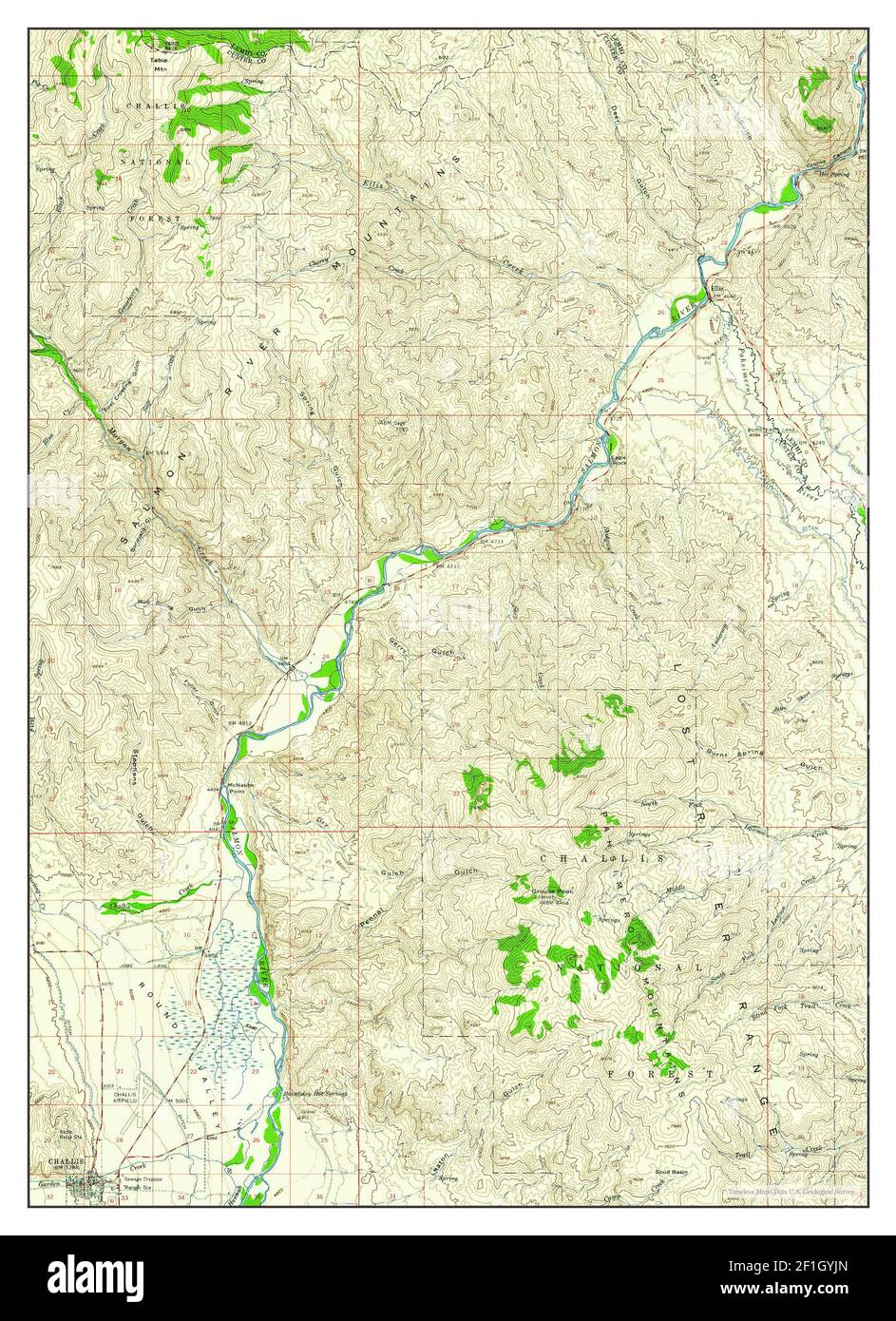Challis idaho map Cut Out Stock Images & Pictures Alamy