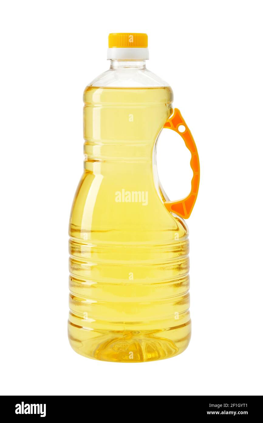 Cooking oil bottle isolated on white. Plastic bottle with vegetable organic  oil Stock Photo - Alamy
