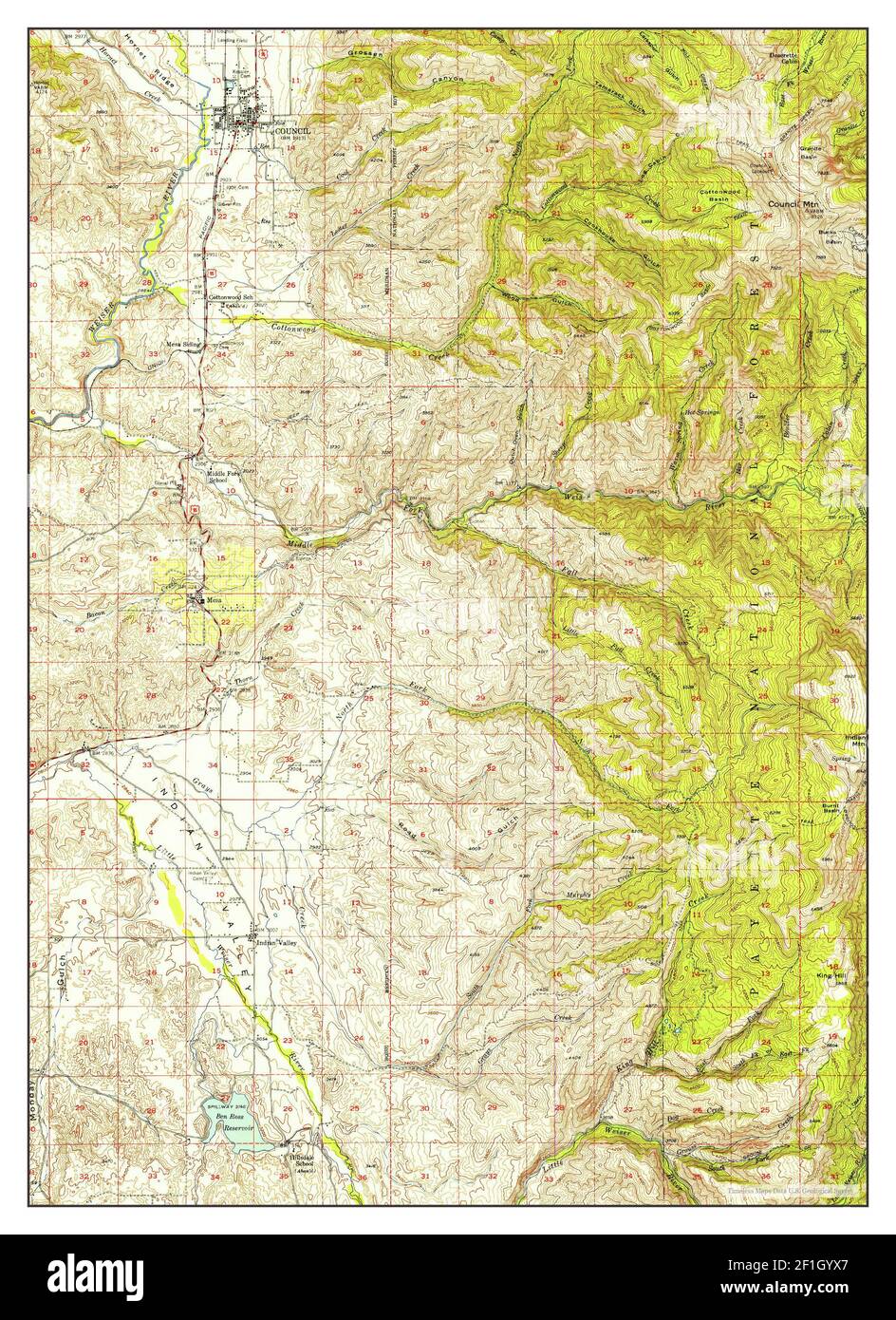 Map of council idaho hires stock photography and images Alamy