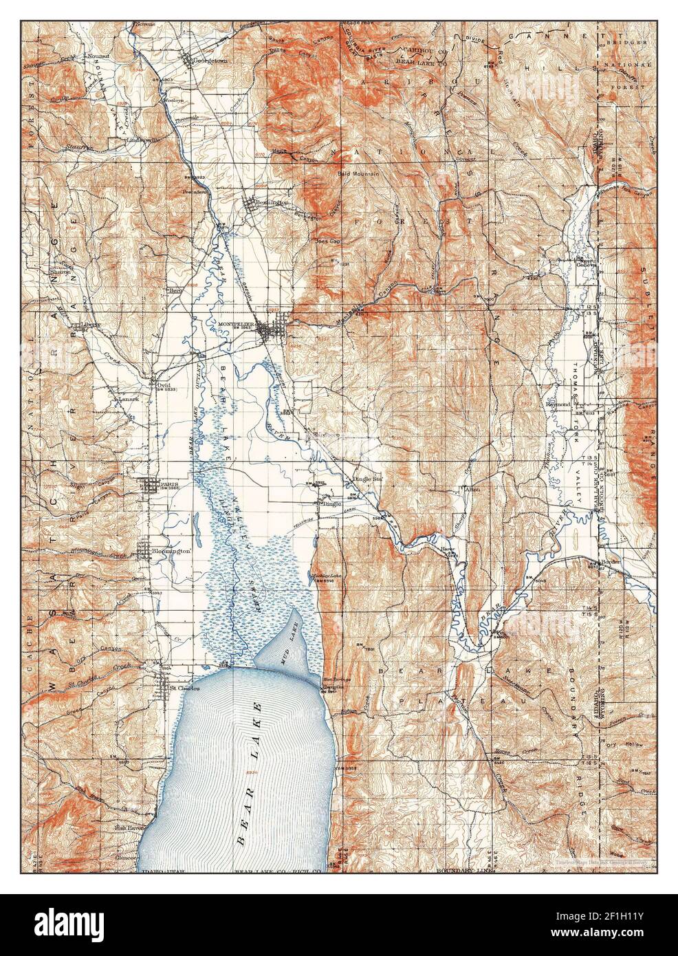 Montpelier, Idaho, map 1909, 1125000, United States of America by Timeless Maps, data U.S