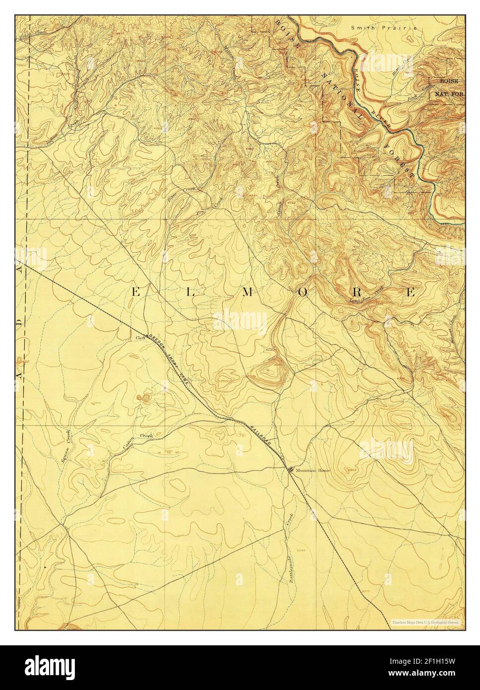 Mountain Home, Idaho, map 1893, 1125000, United States of America by