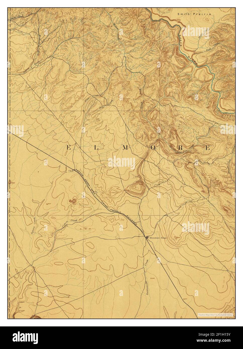 Mountain Home, Idaho, map 1893, 1125000, United States of America by