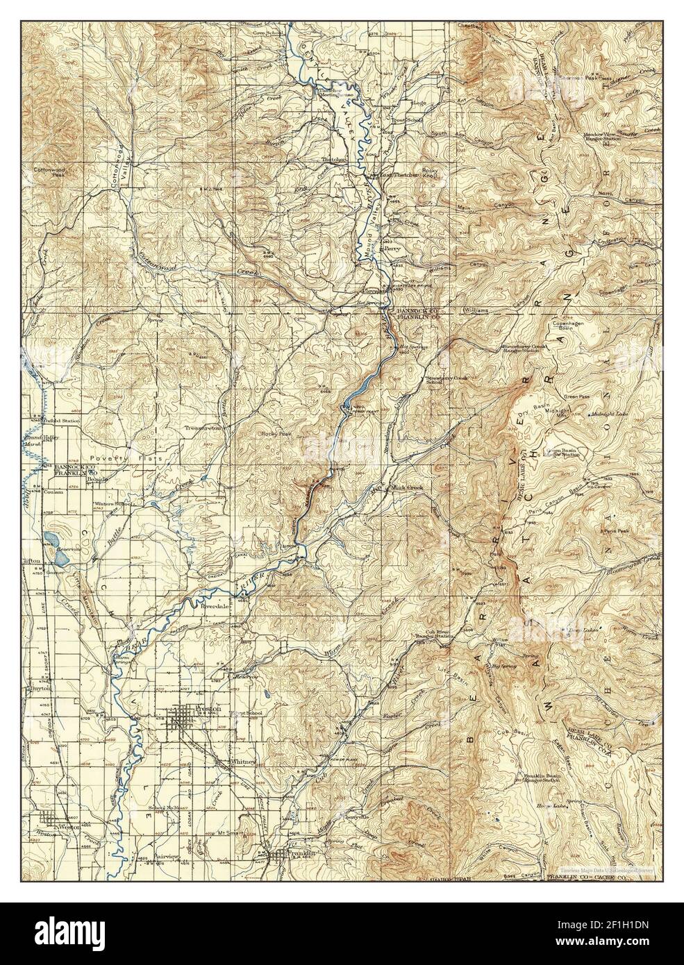Preston, Idaho, map 1918, 1125000, United States of America by