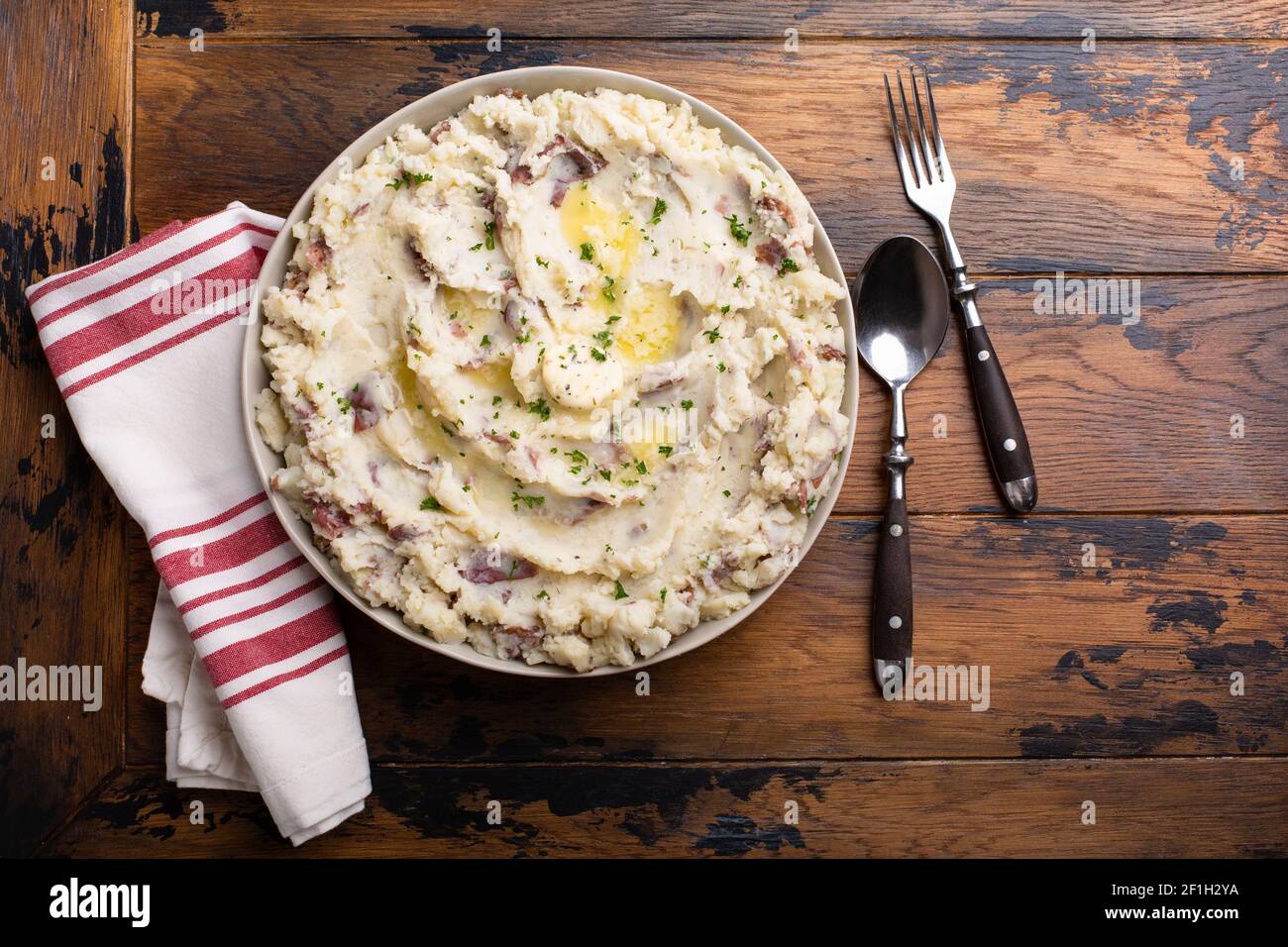 Traditional southern mashed potatoes Stock Photo