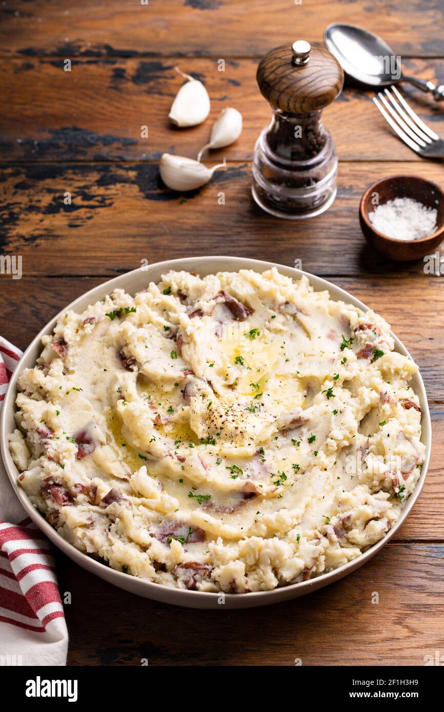 Traditional southern mashed potatoes Stock Photo