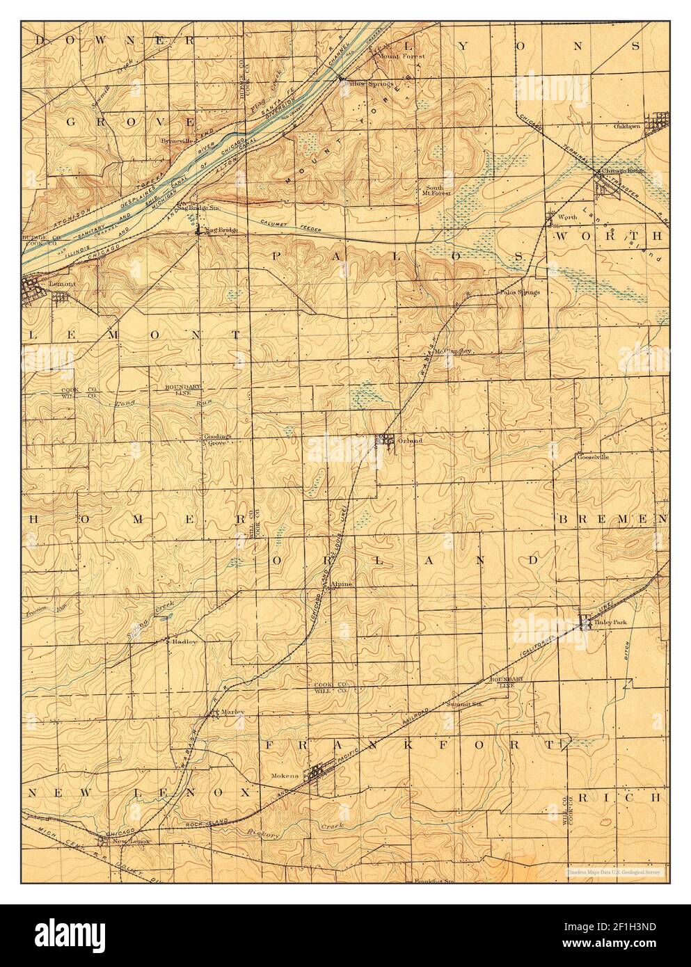 Des Plaines Il Map Des Plaines, Illinois, Map 1900, 1:62500, United States Of America By  Timeless Maps, Data U.s. Geological Survey Stock Photo - Alamy