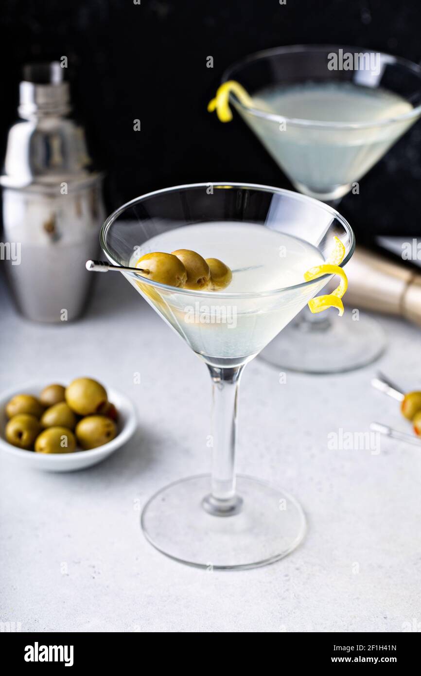Classic lemon drop martini Stock Photo Alamy