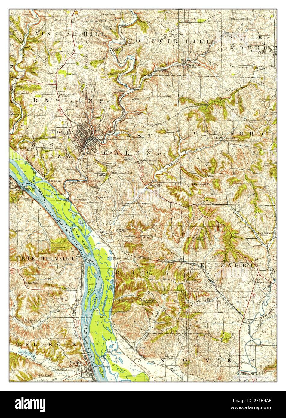 Galena, Illinois, map 1911, 1:62500, United States of America by ...