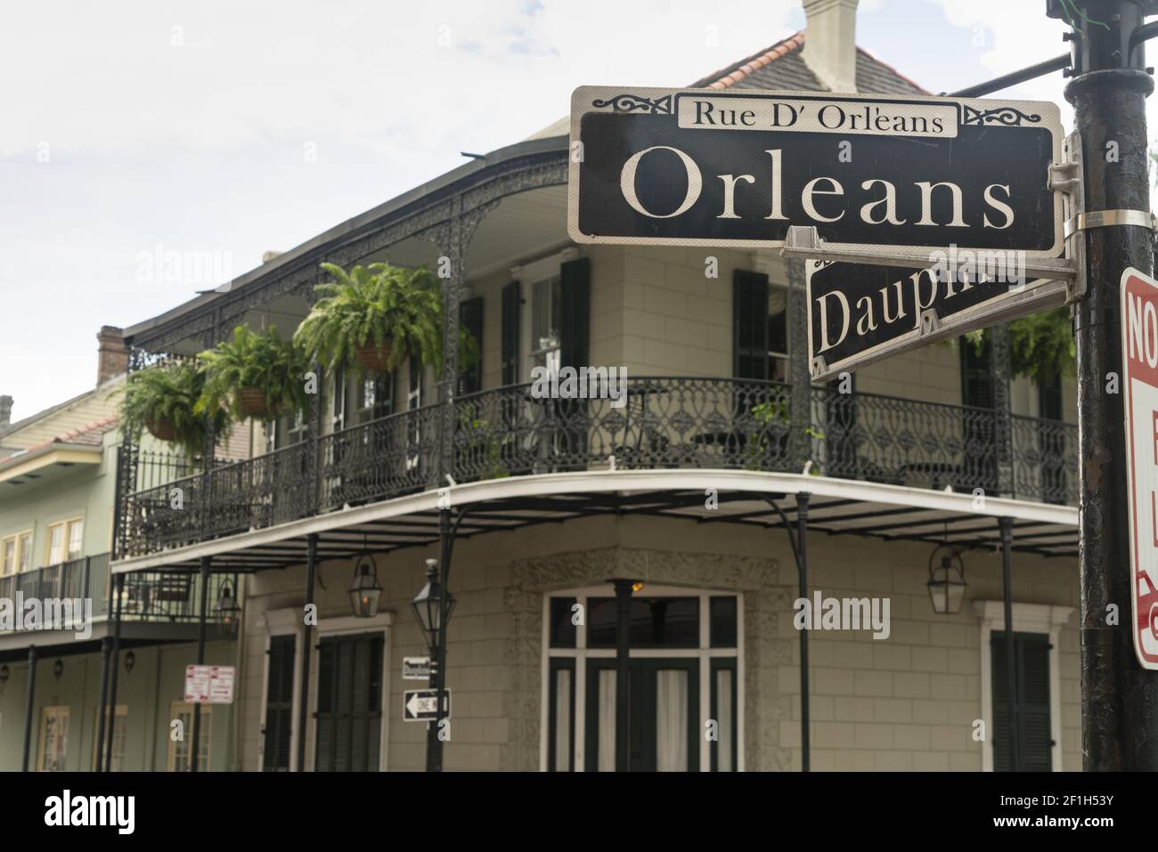 Rue D Orleans Famous Street Downtown French Quarter Stock Photo Alamy
