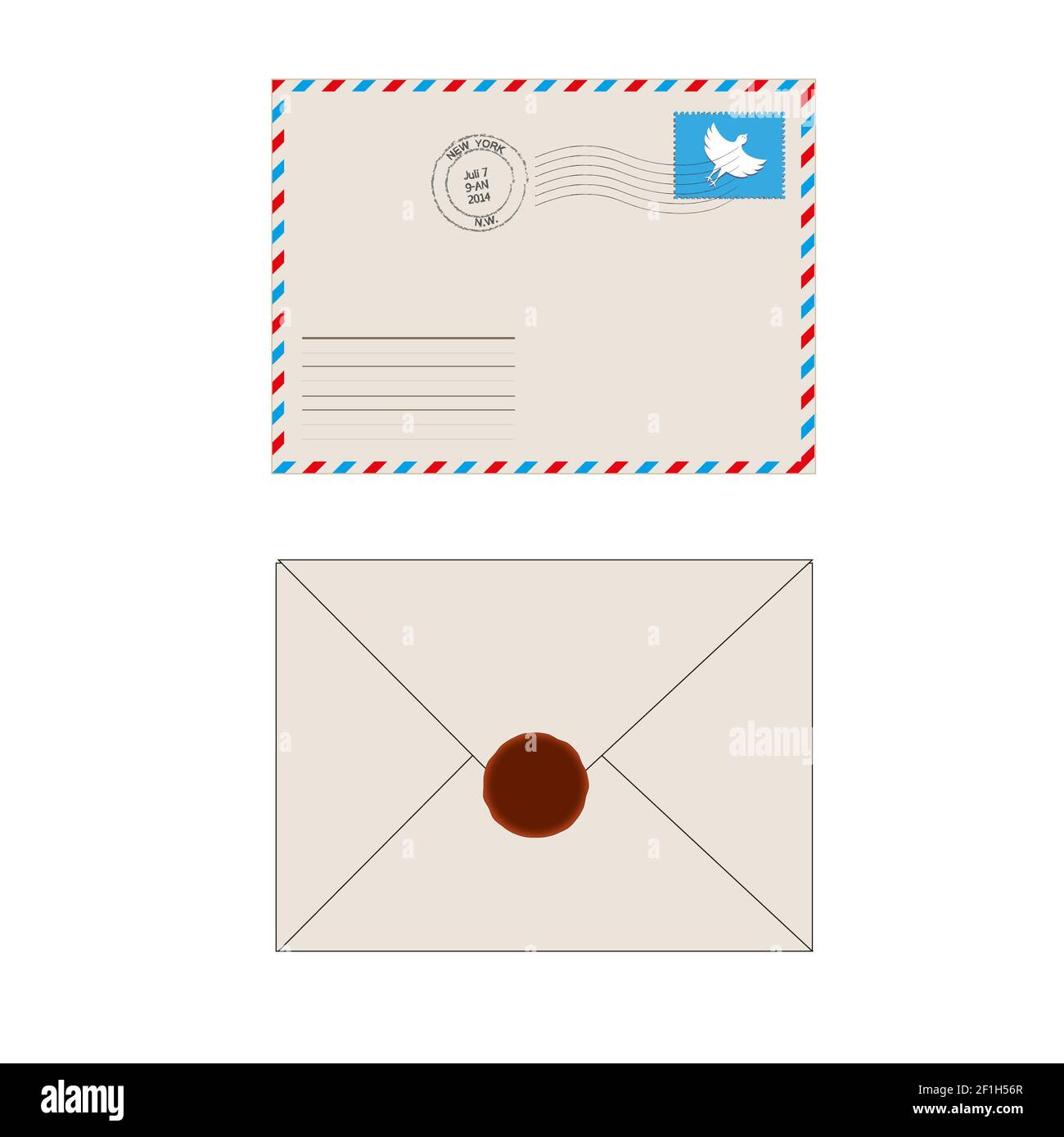 Envelope with stamps hires stock photography and images Alamy