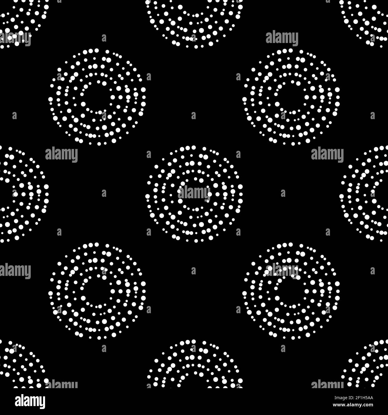 Art black graphic geometric seamless pattern Stock Photo