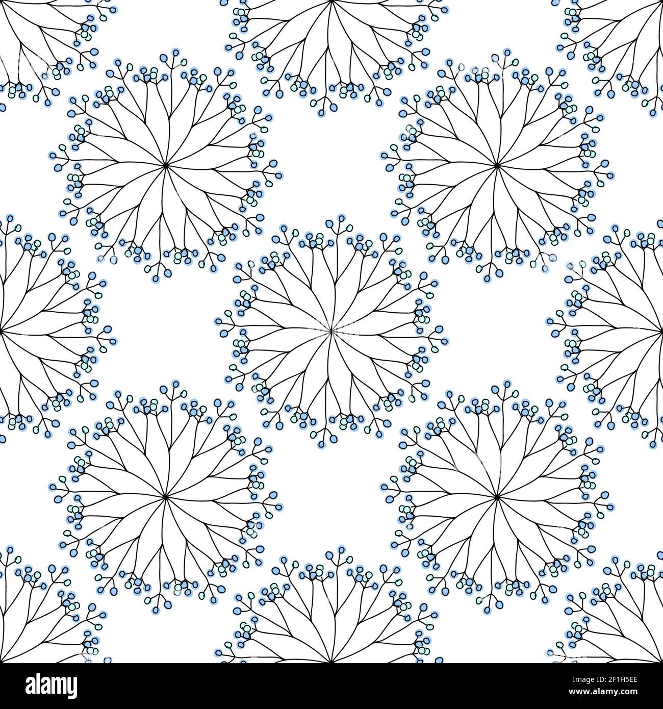 Seamless floral pattern. vector illustration Stock Photo - Alamy