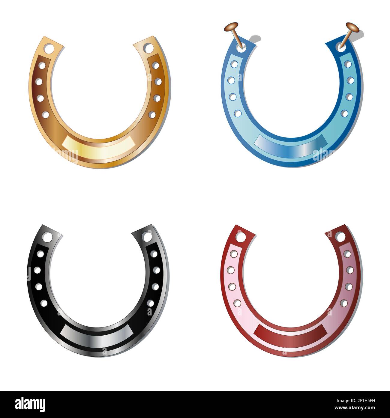 Good Luck Horseshoe Cut Out Stock Images Pictures Alamy