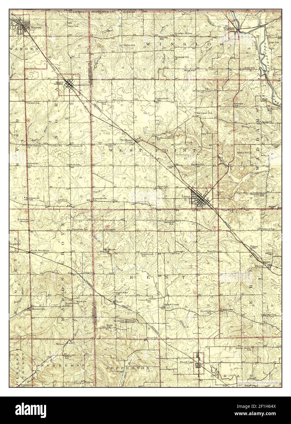 Map of lena hires stock photography and images Alamy