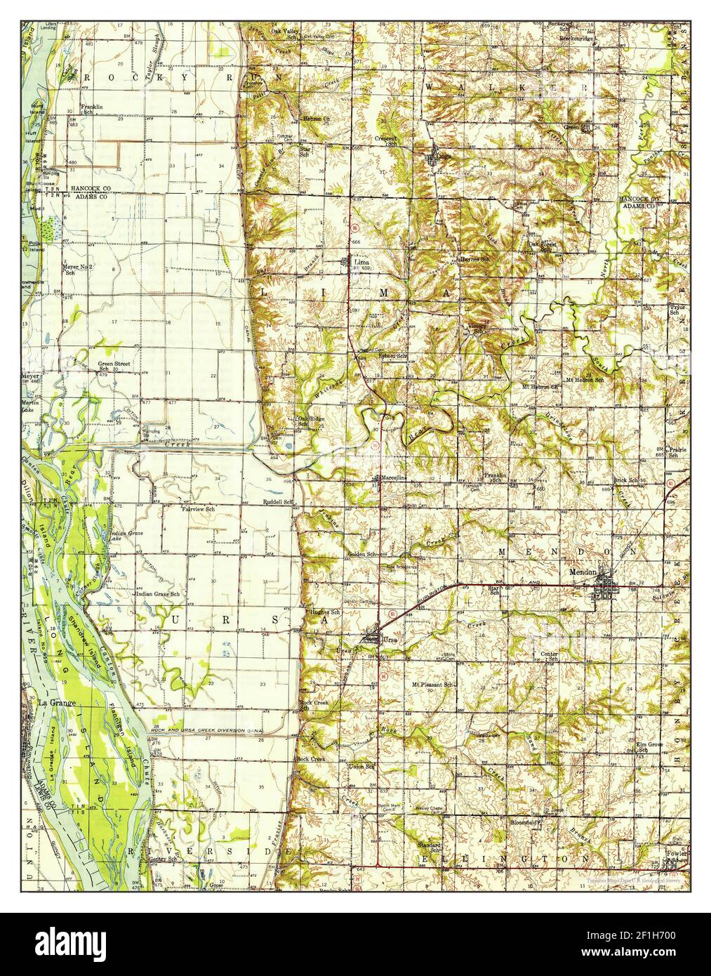 Mendon map hires stock photography and images Alamy