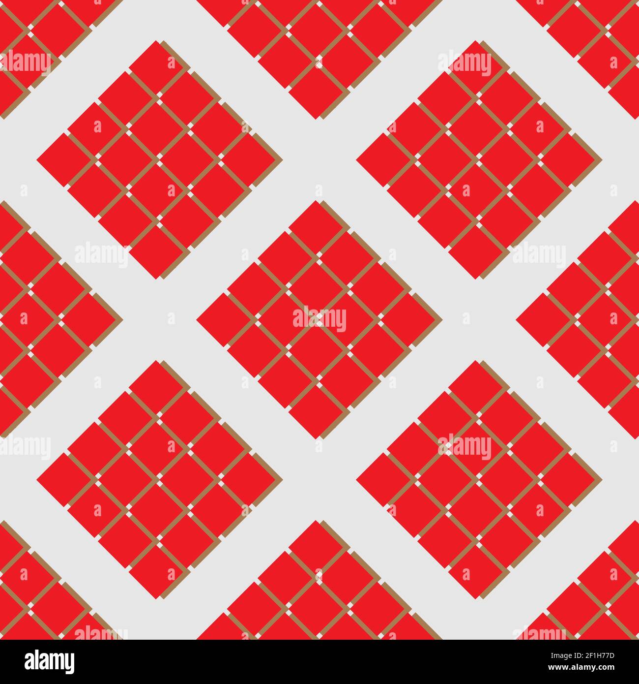 Seamless pattern of rhombuses Stock Photo