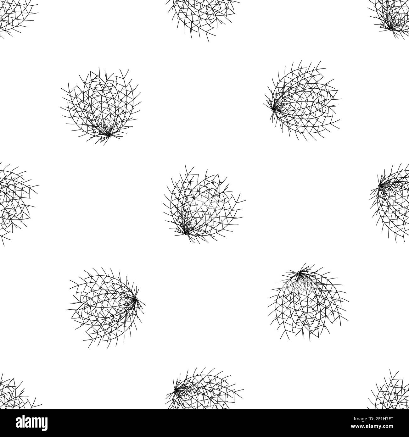 Tumbleweed, seamless vector background, vector illustration, eps 10 Stock Photo