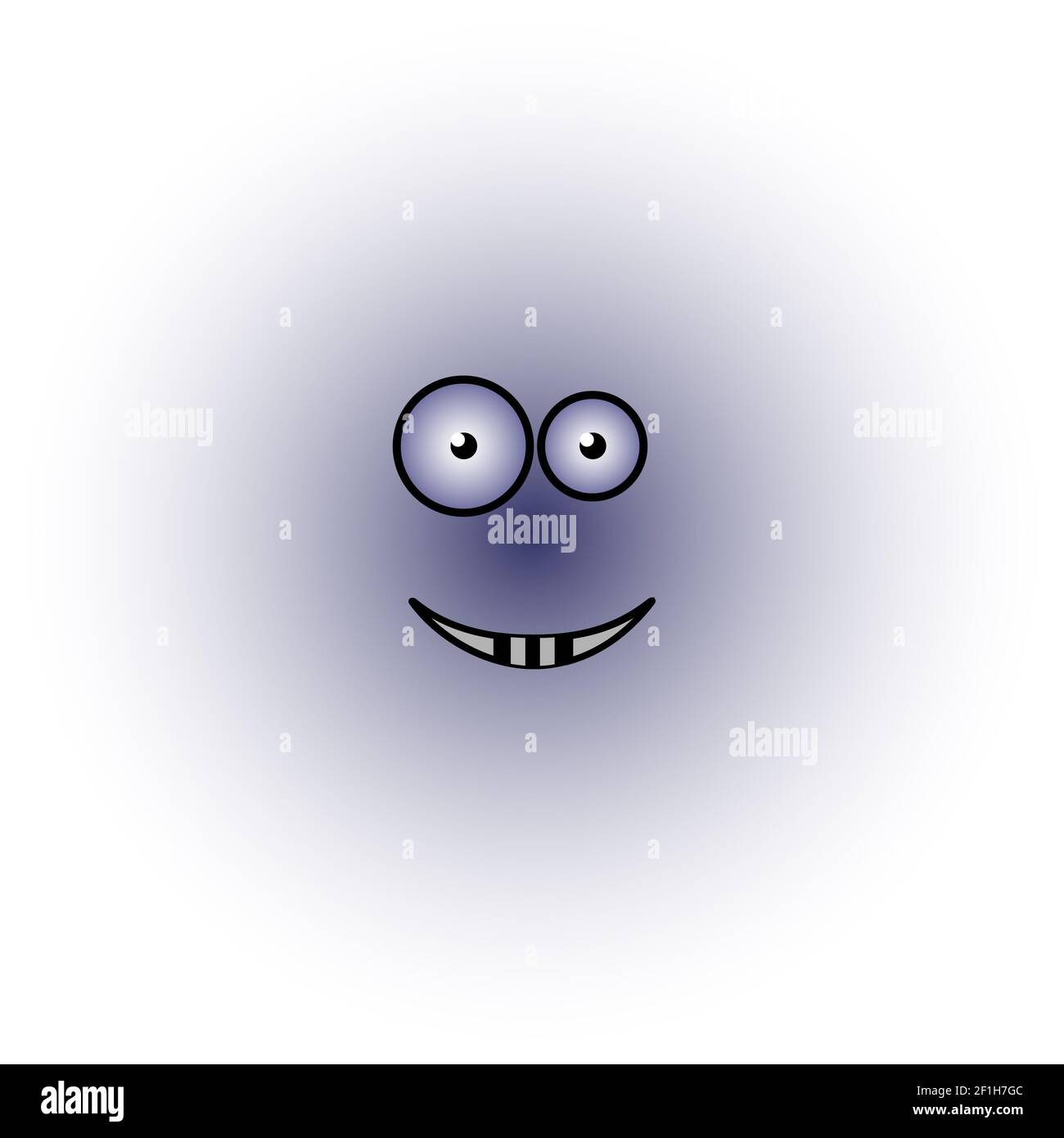 Funny happy monster background Stock Photo