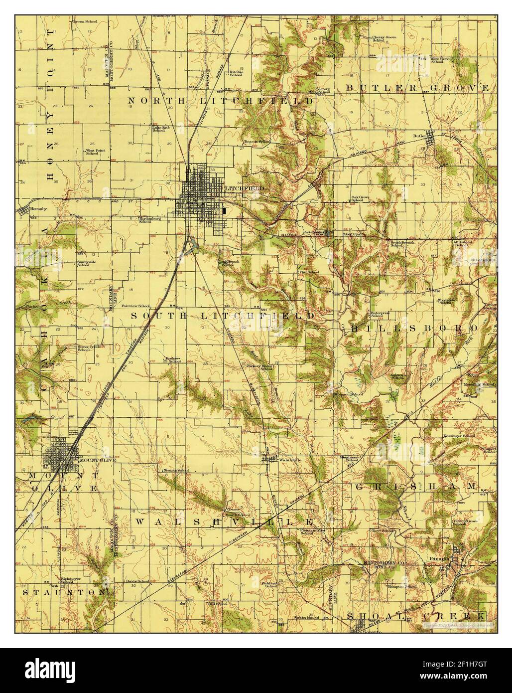Map of mount olive hires stock photography and images Alamy