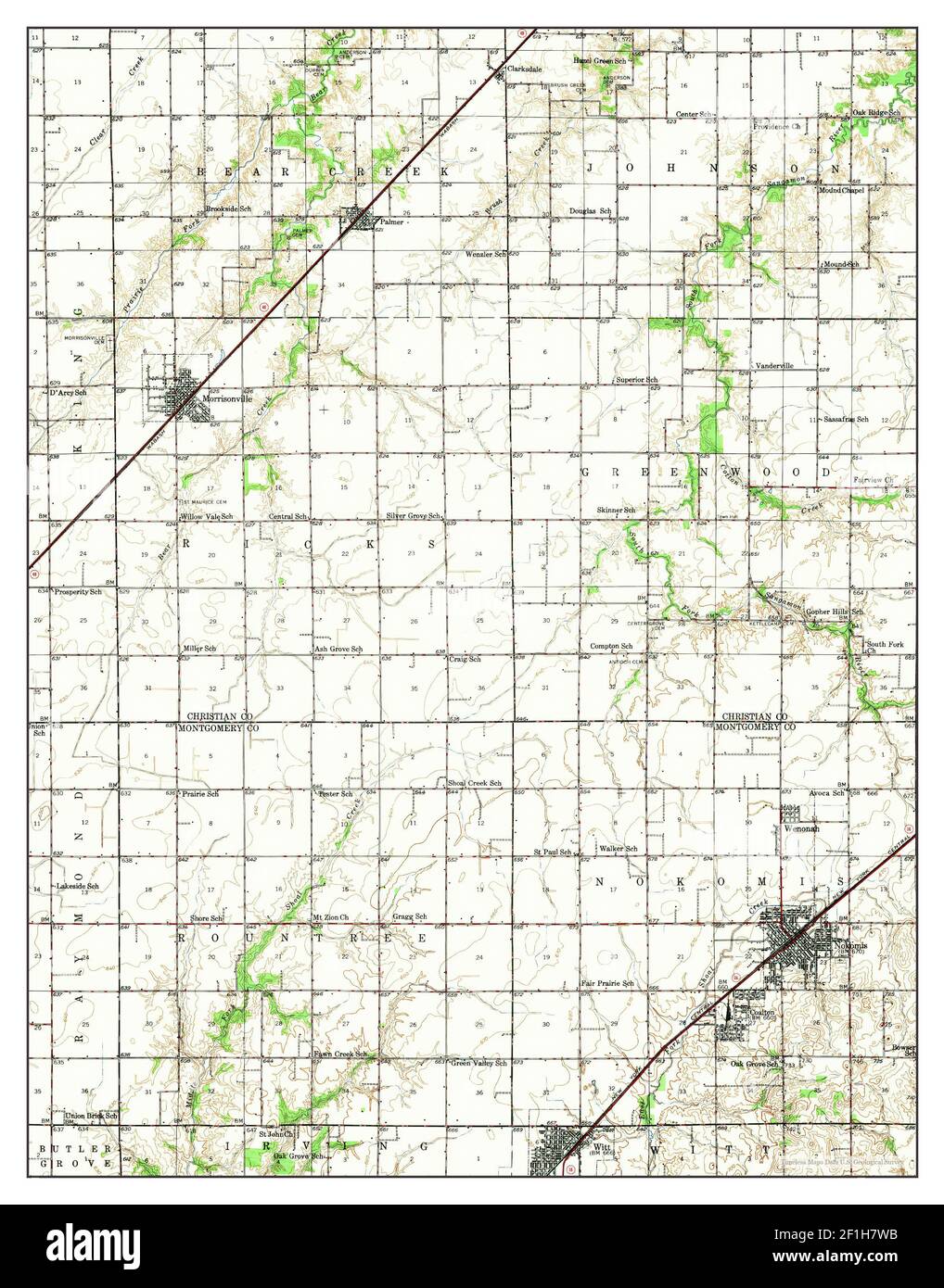 Map of nokomis Cut Out Stock Images & Pictures Alamy