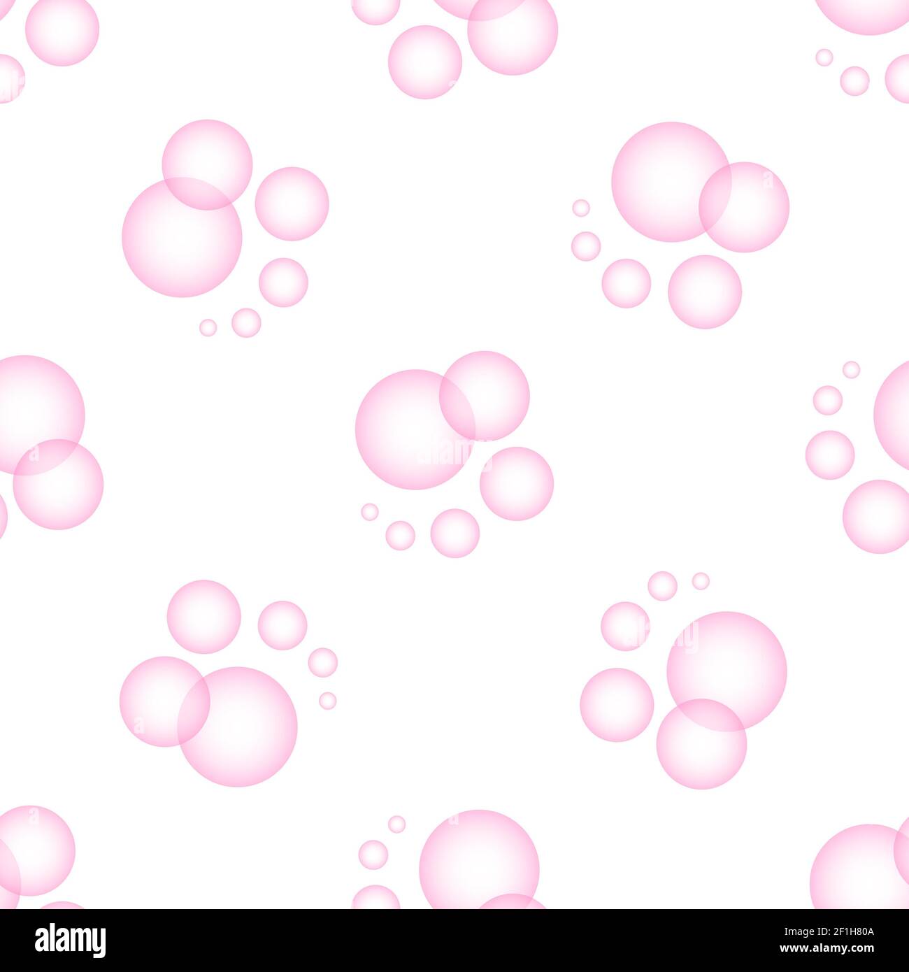 Vector illustration of seamless background of bubbles in water Stock ...