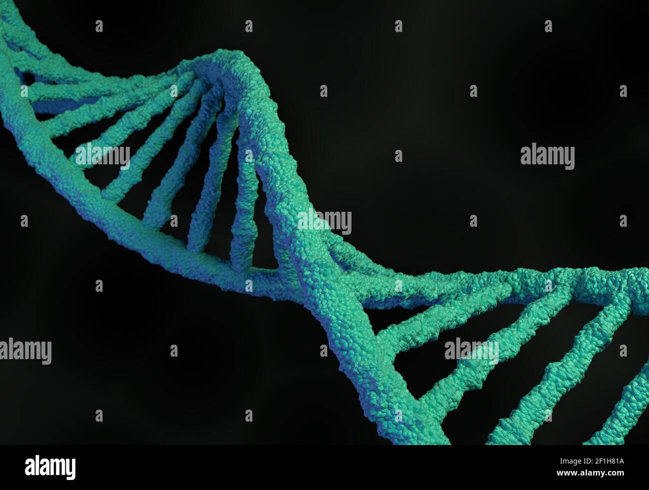 DNA molecule structure. 3d illustration Stock Photo