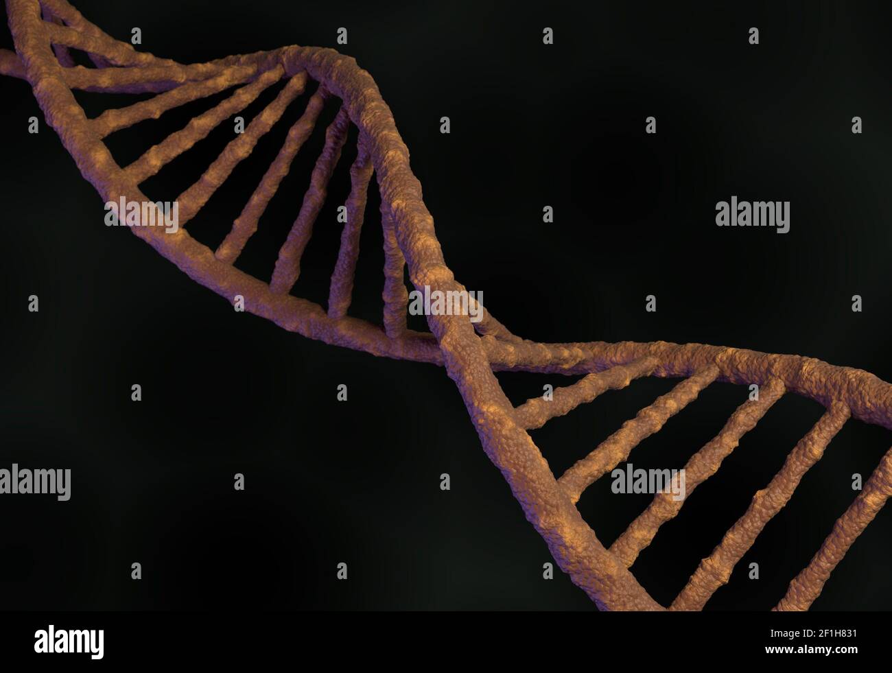 DNA molecule structure. 3d illustration Stock Photo