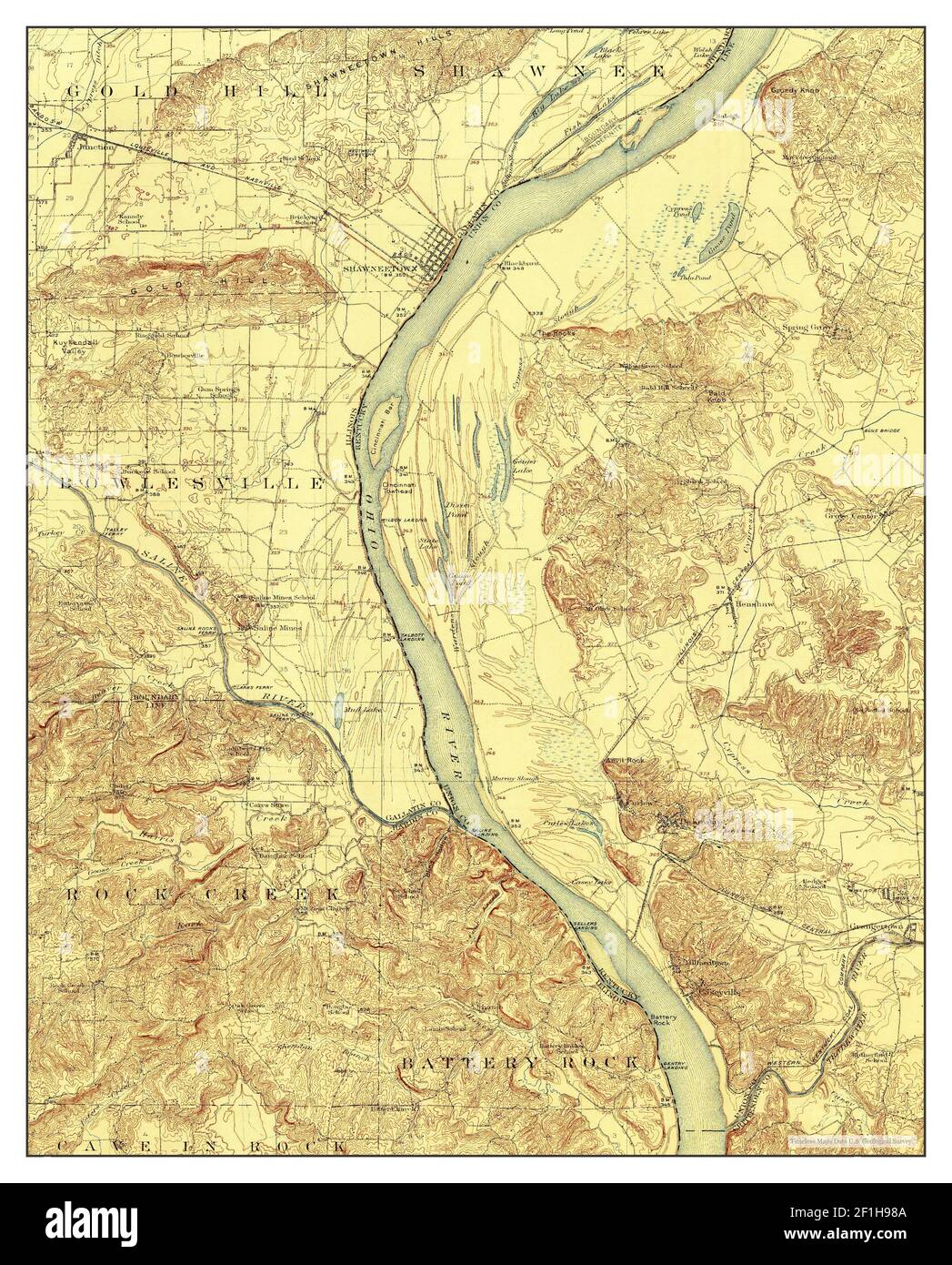 Shawneetown illinois map hires stock photography and images Alamy