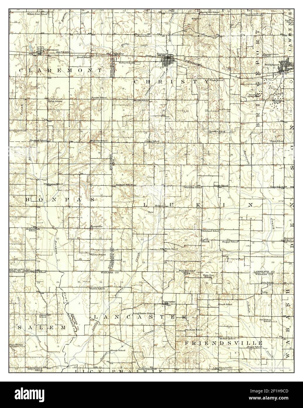 Sumner, Illinois, map 1911, 162500, United States of America by Timeless Maps, data U.S