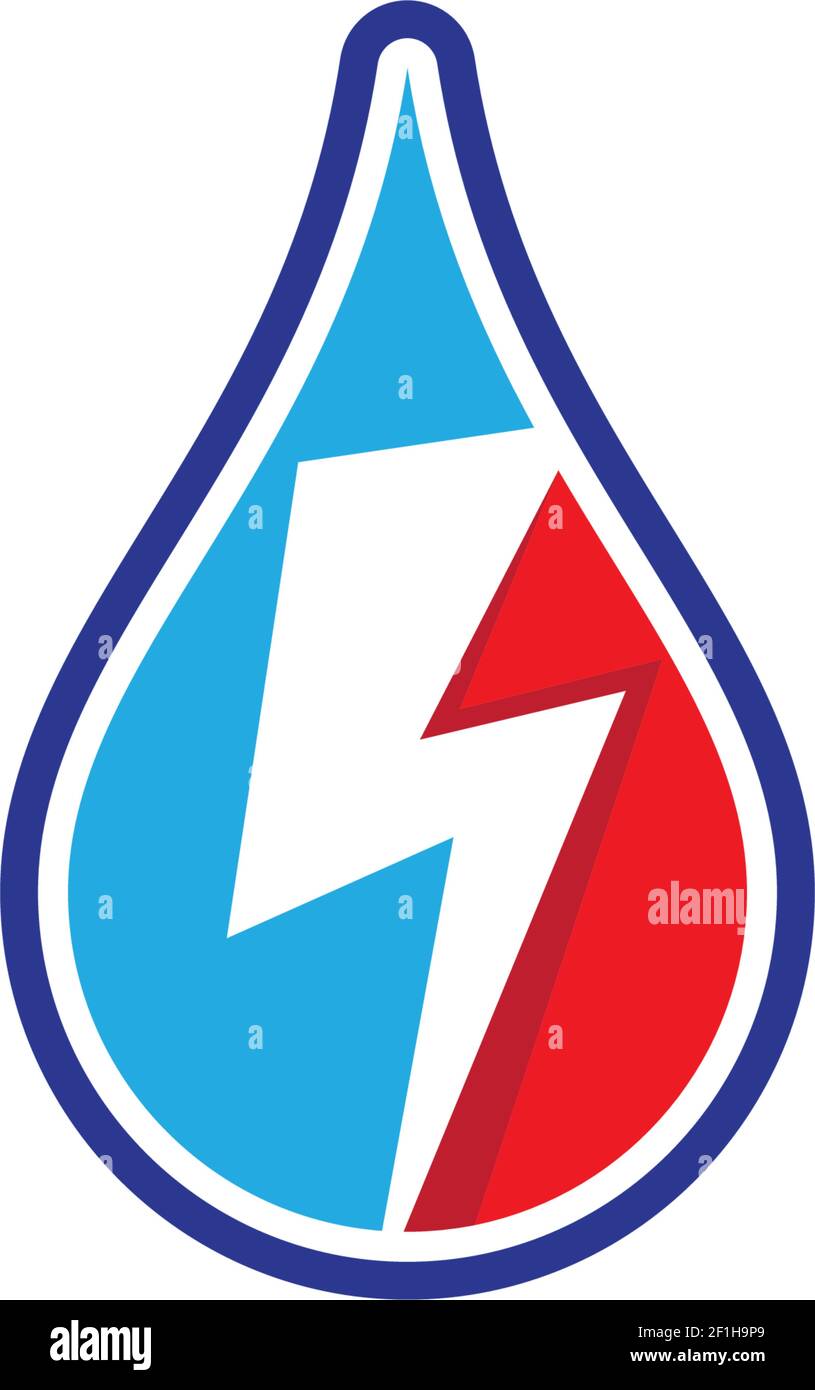 water energy logo template vector icon illustration Stock Vector Image ...