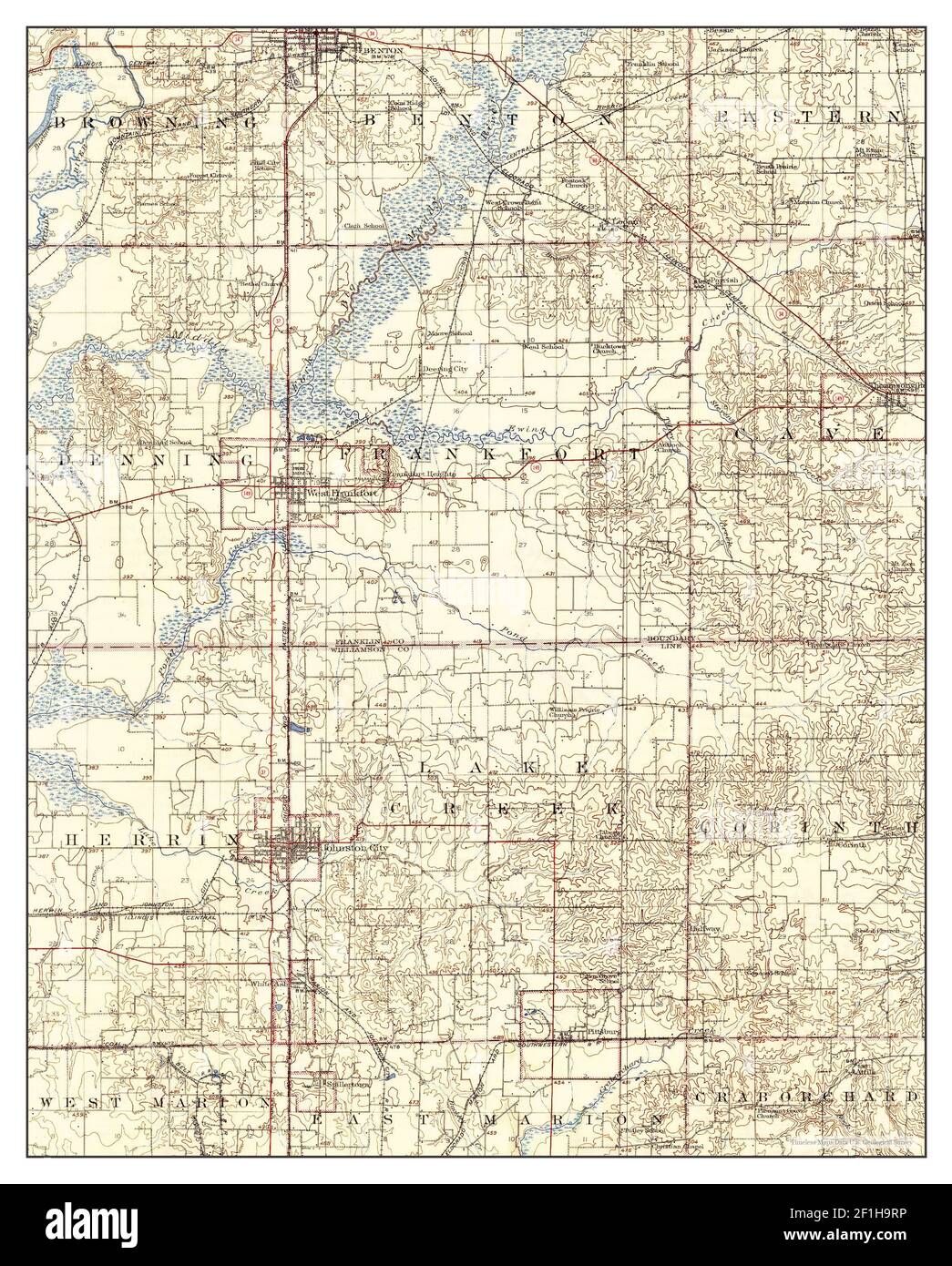 West Frankfort Il Map West Frankfort, Illinois, Map 1909, 1:62500, United States Of America By  Timeless Maps, Data U.s. Geological Survey Stock Photo - Alamy