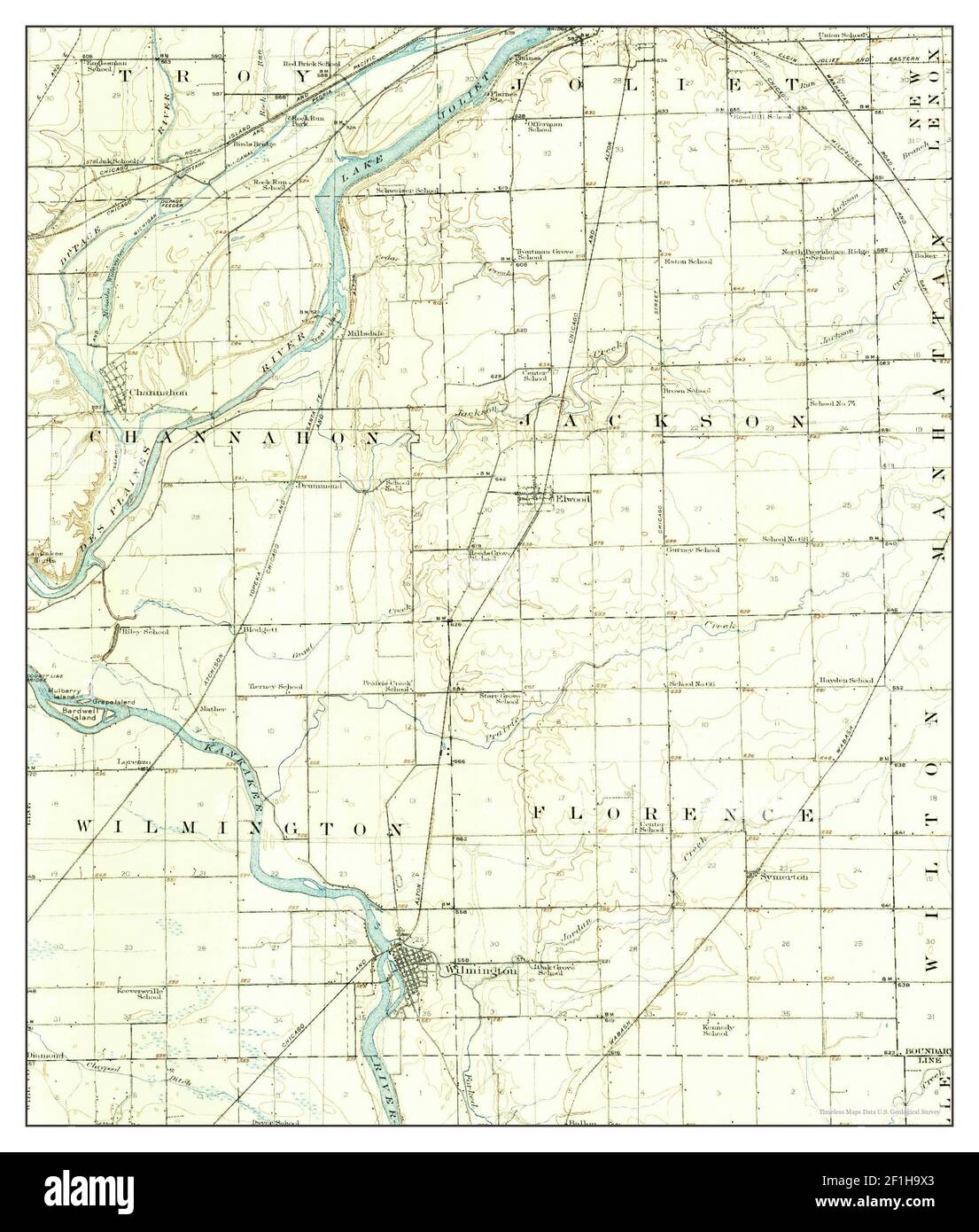 Wilmington illinois map hires stock photography and images Alamy