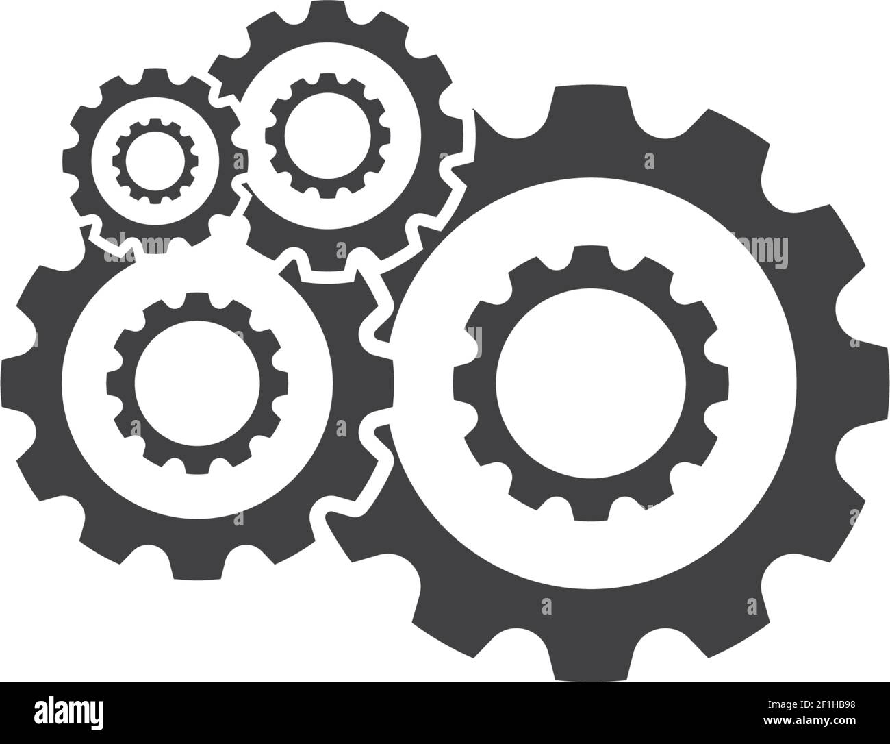 Gear logo template vector icon illustration design Stock Vector Image ...