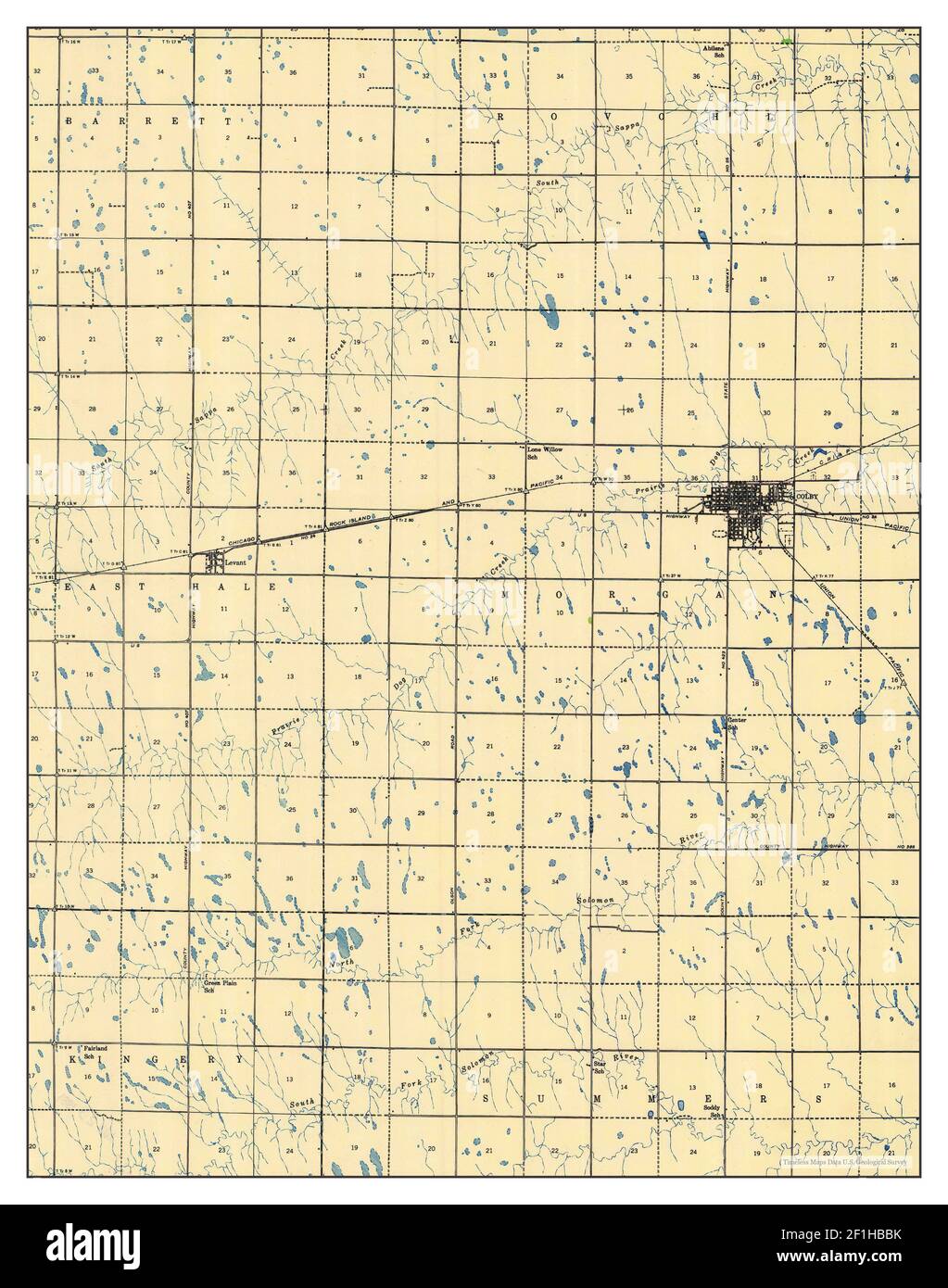 Colby kansas map Cut Out Stock Images & Pictures - Alamy