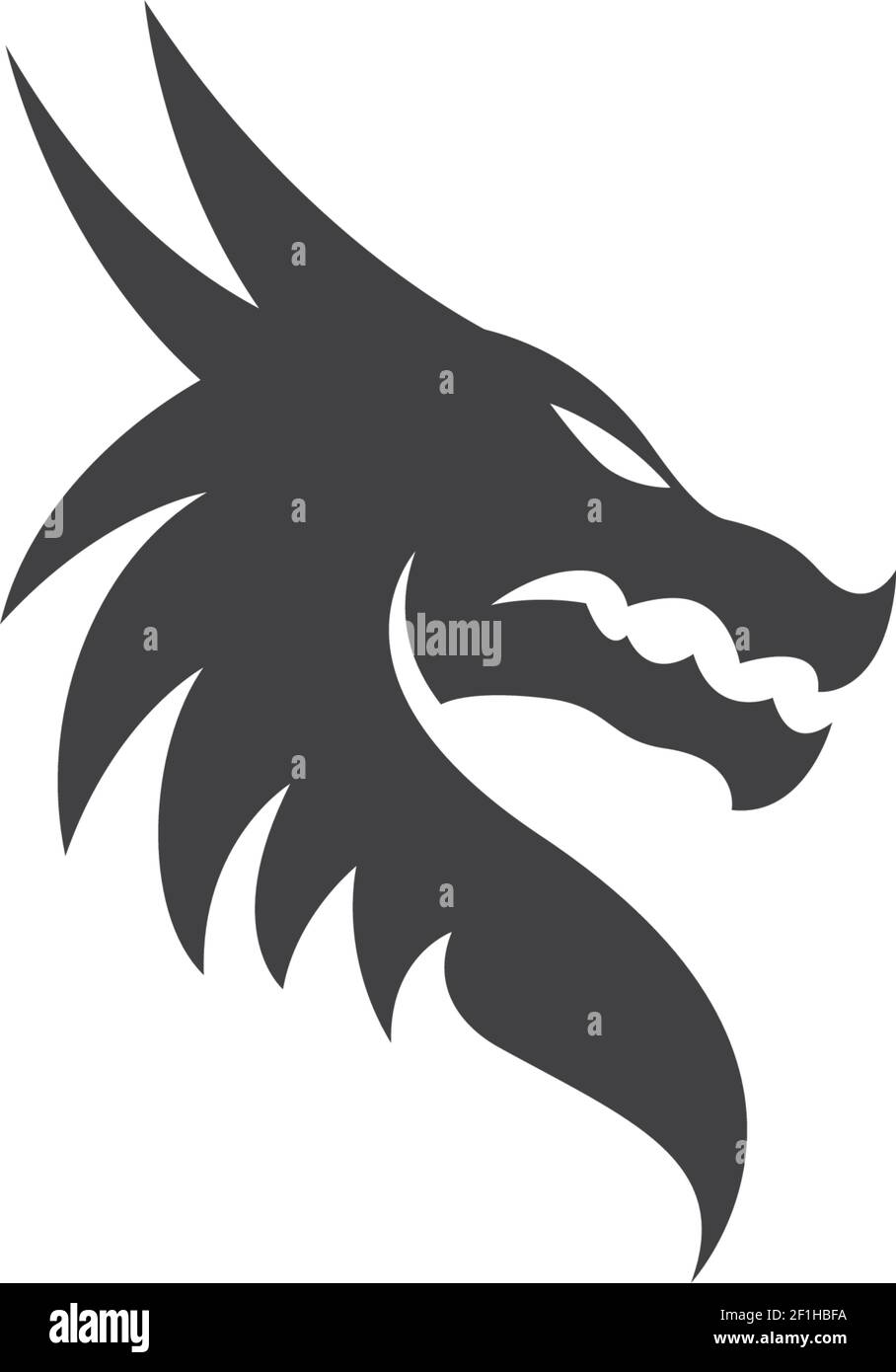Dragon Head Outline