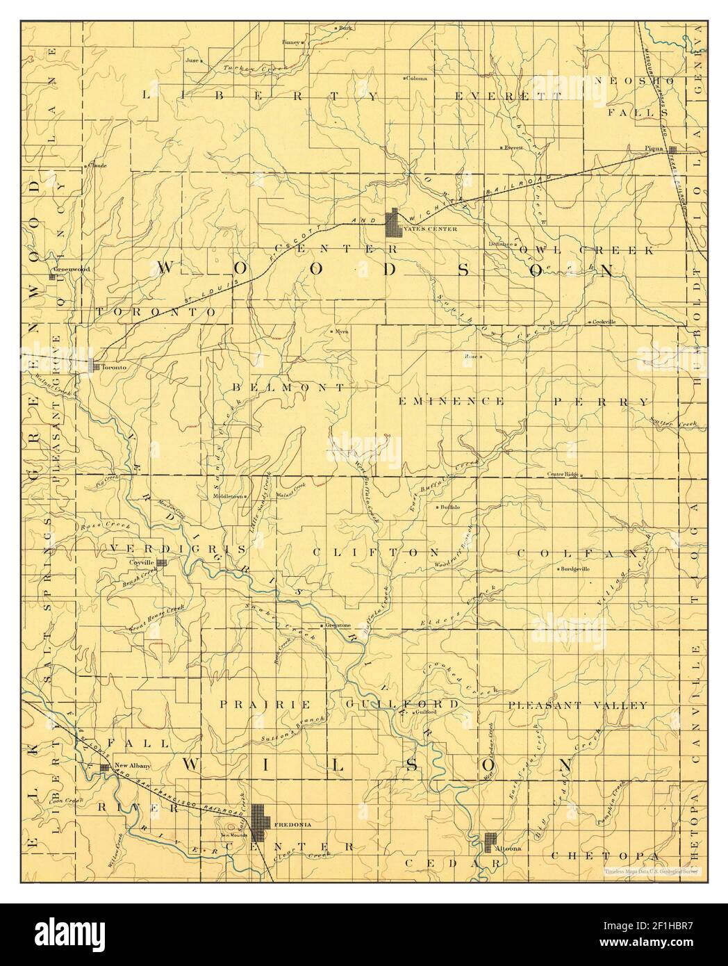 Map of fredonia hires stock photography and images Alamy