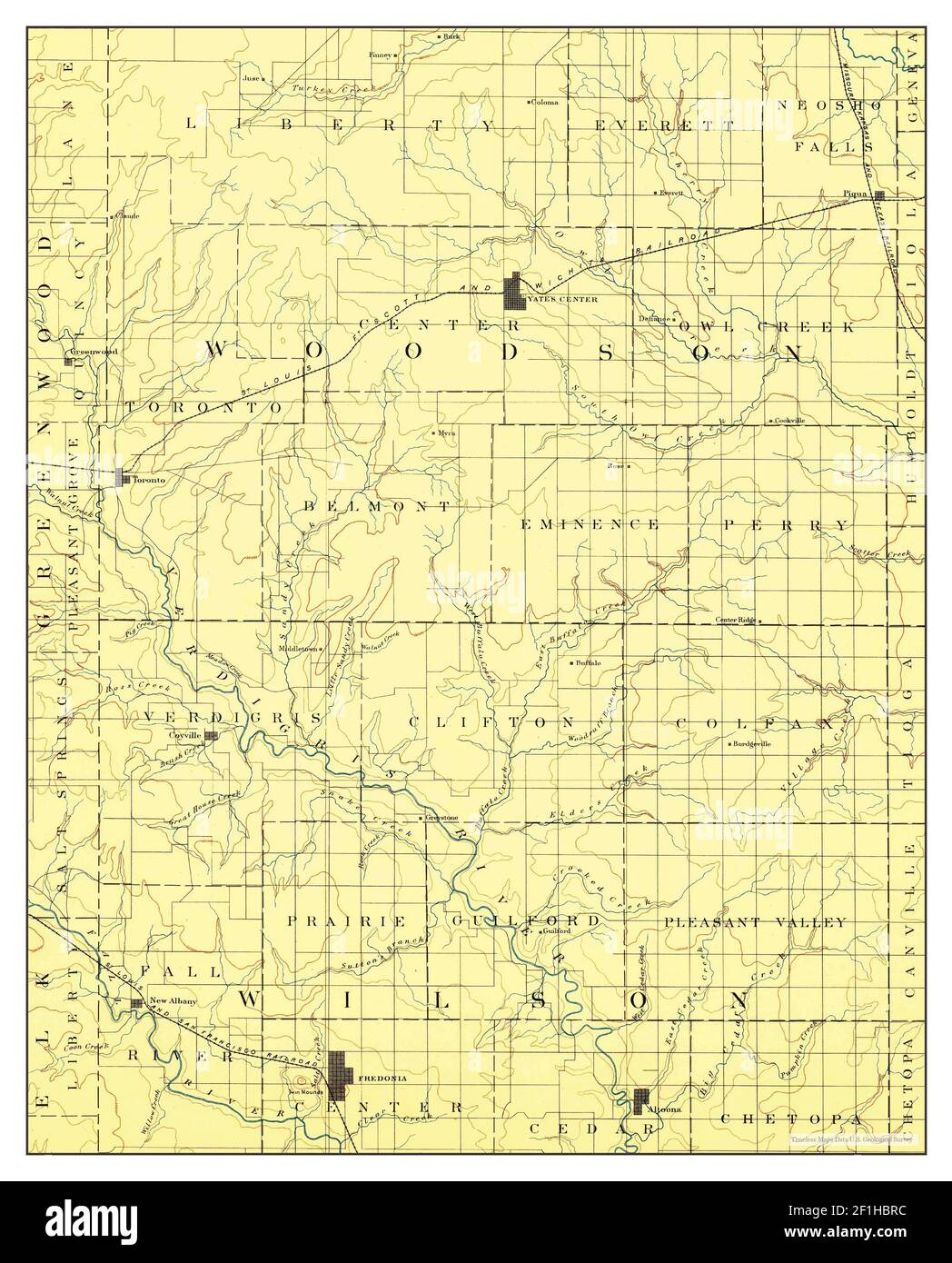Map of fredonia hires stock photography and images Alamy