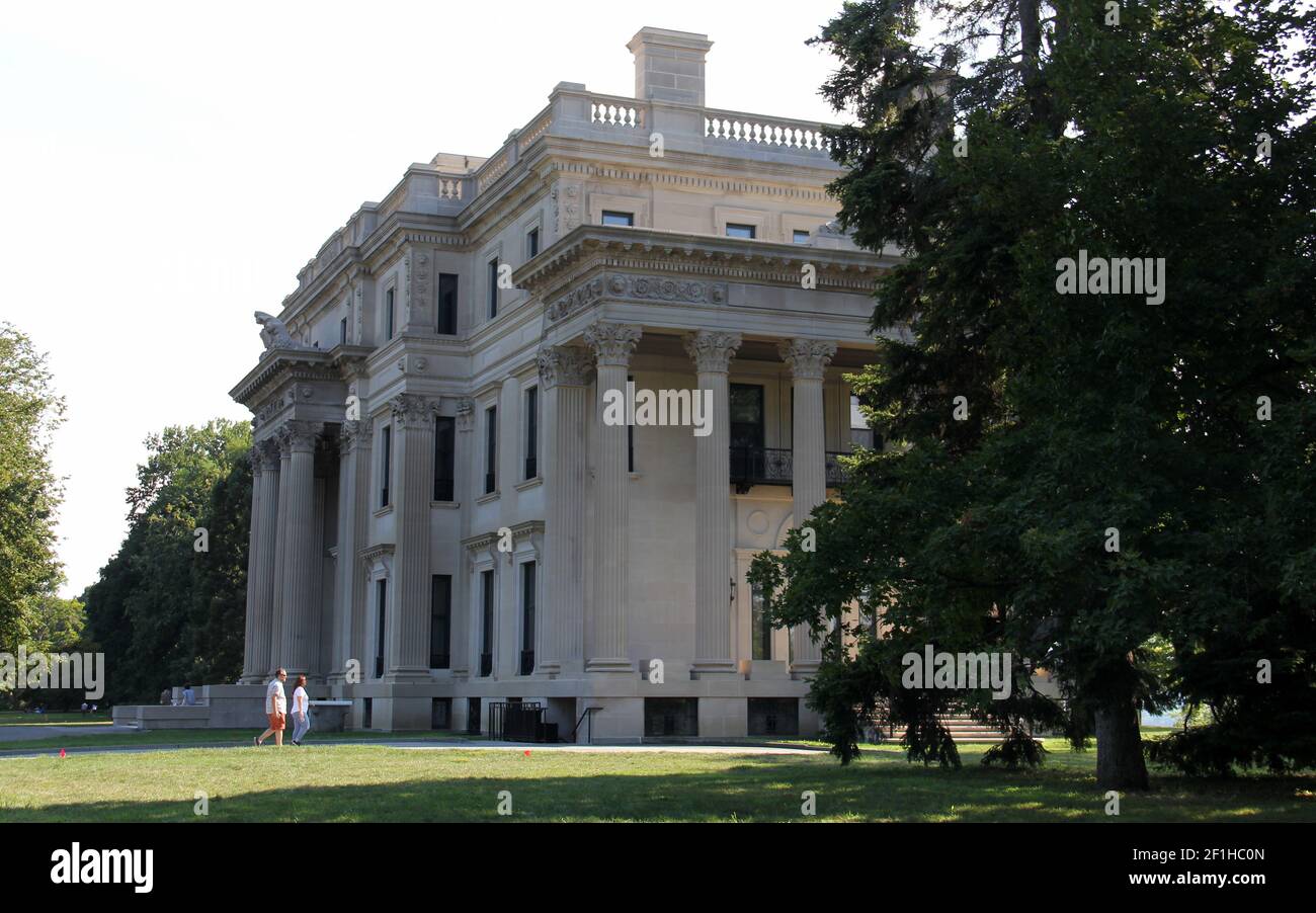 Vanderbilt Mansion, iconic example of Beaux-Arts architecture, constructed between 1896 and 1899, Hyde Park, NY, USA Stock Photo
