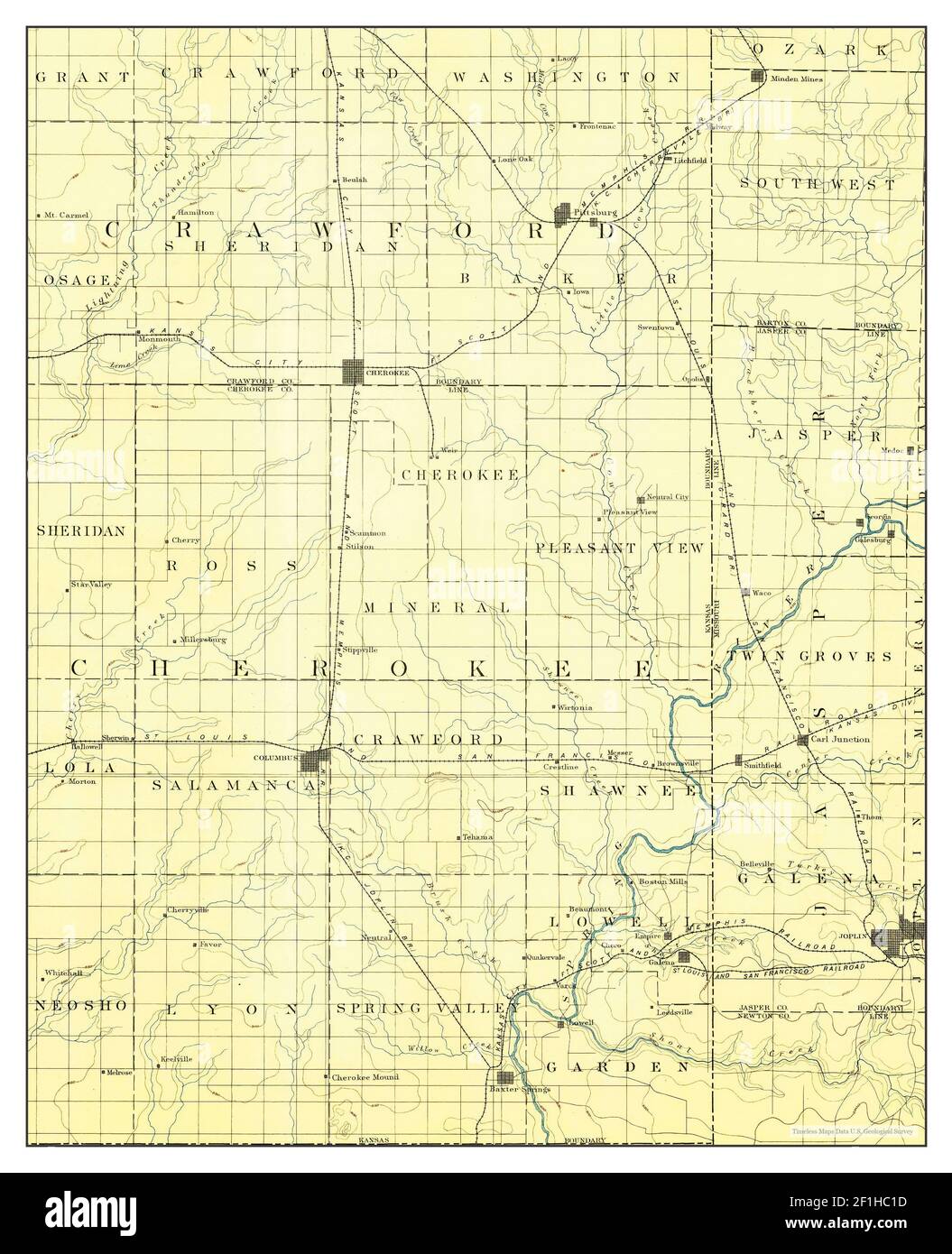 Map of joplin Cut Out Stock Images & Pictures Alamy