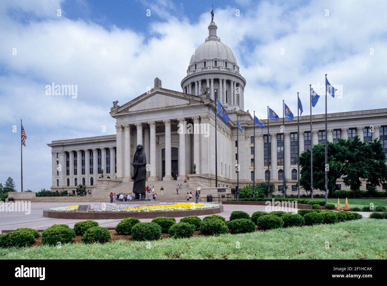 Oklahoma City, Oklahoma, USA.  State Capitol Building, front. Stock Photo
