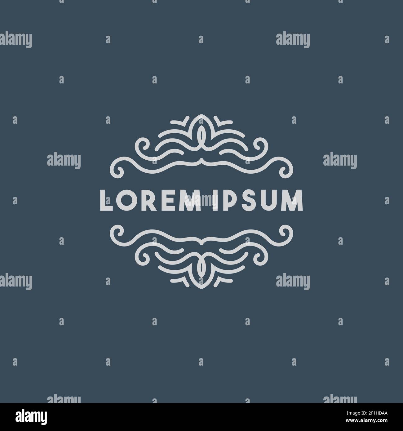 Elegant Mandala Frame with letter vector Stock Vector