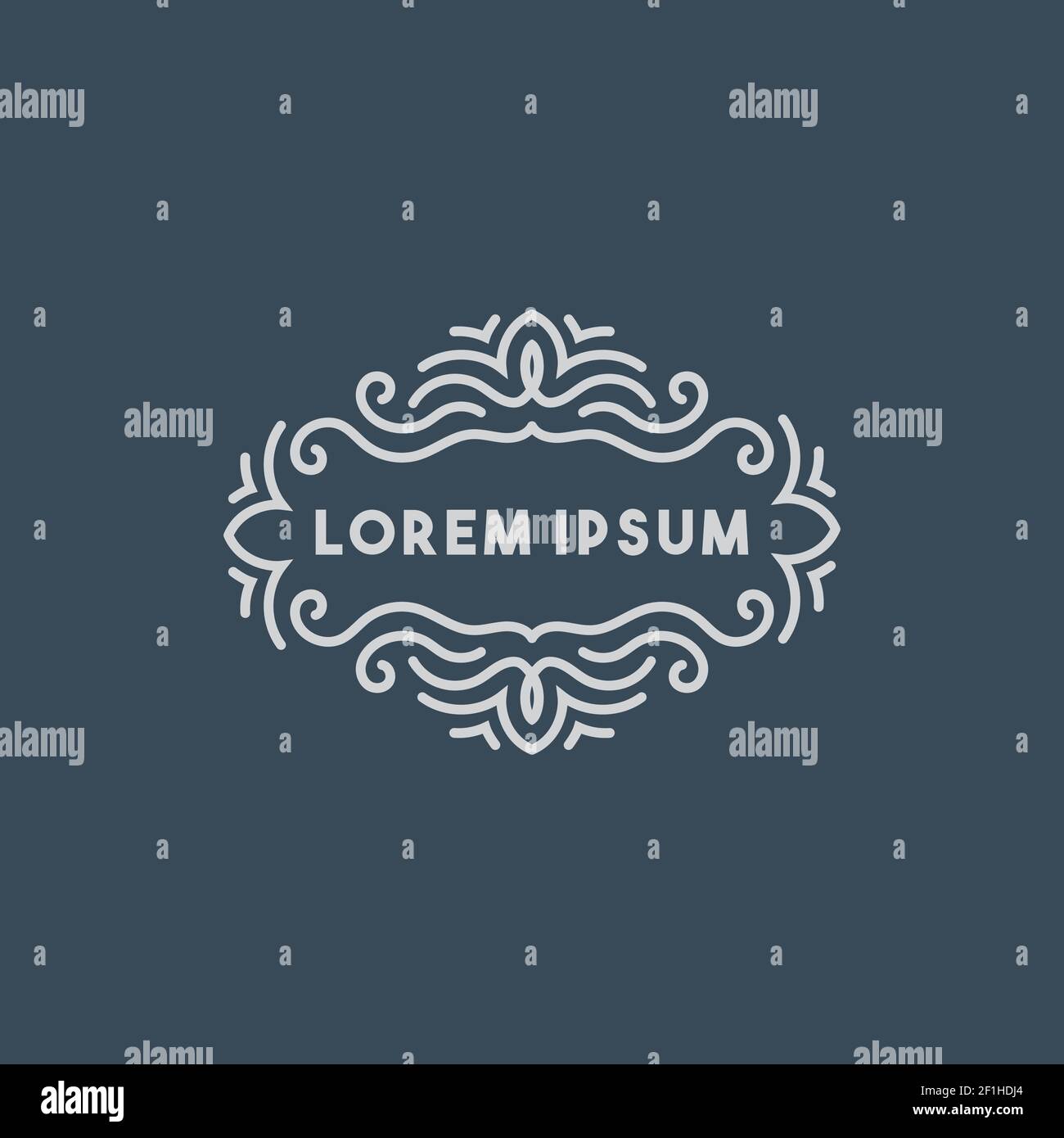 Elegant Mandala Frame with letter vector Stock Vector