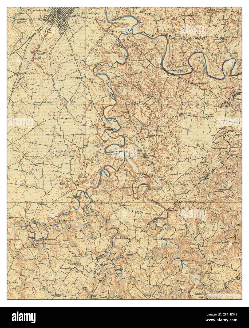Bowling Green Ky Gis Bowling Green, Kentucky, Map 1923, 1:62500, United States Of America By  Timeless Maps, Data U.s. Geological Survey Stock Photo - Alamy