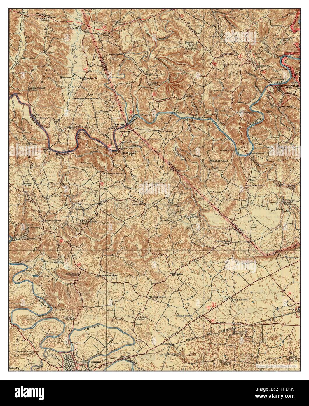 Brownsville, Kentucky, map 1923, 162500, United States of America by