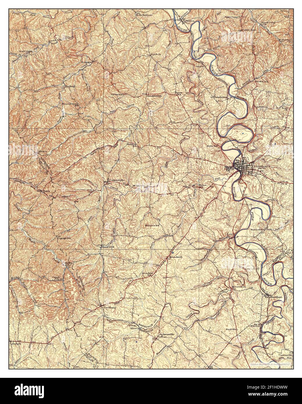 Cynthiana Kentucky Map 1934 162500 United States Of America By Timeless Maps Data Us Geological Survey 2F1HDWW 